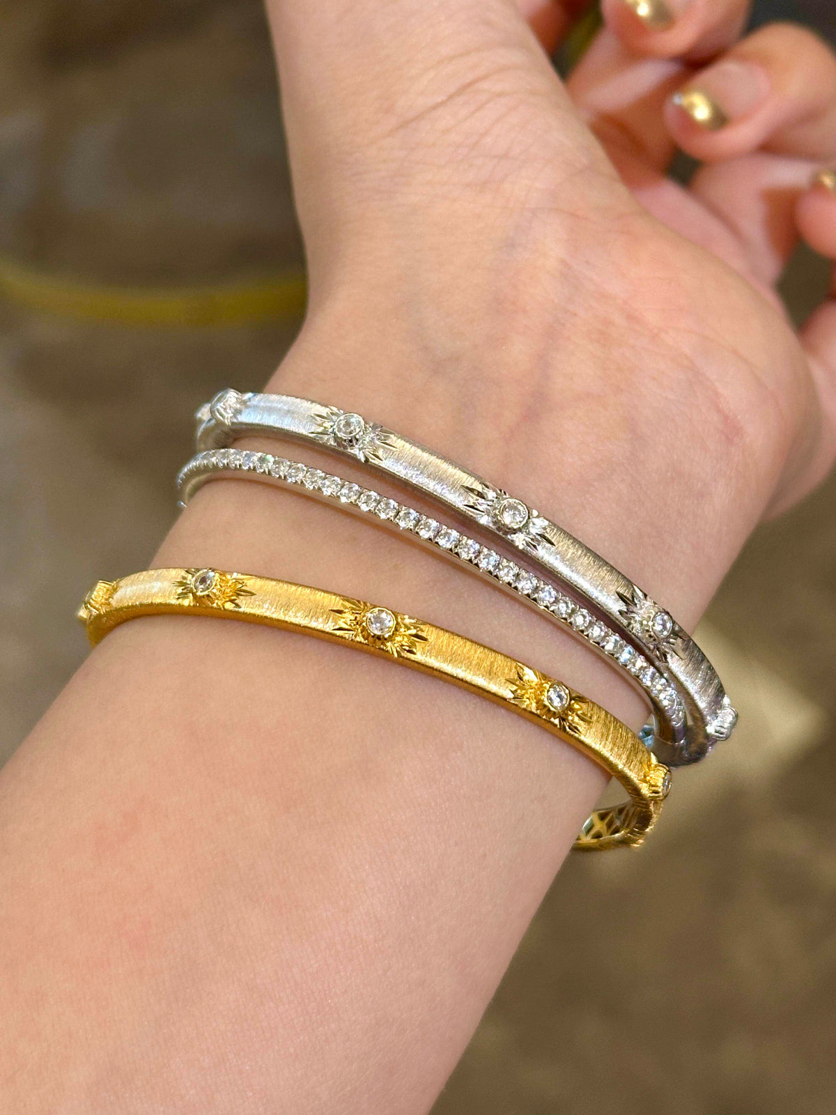 S925 Sterling Bracelets Brushed Satin Finish