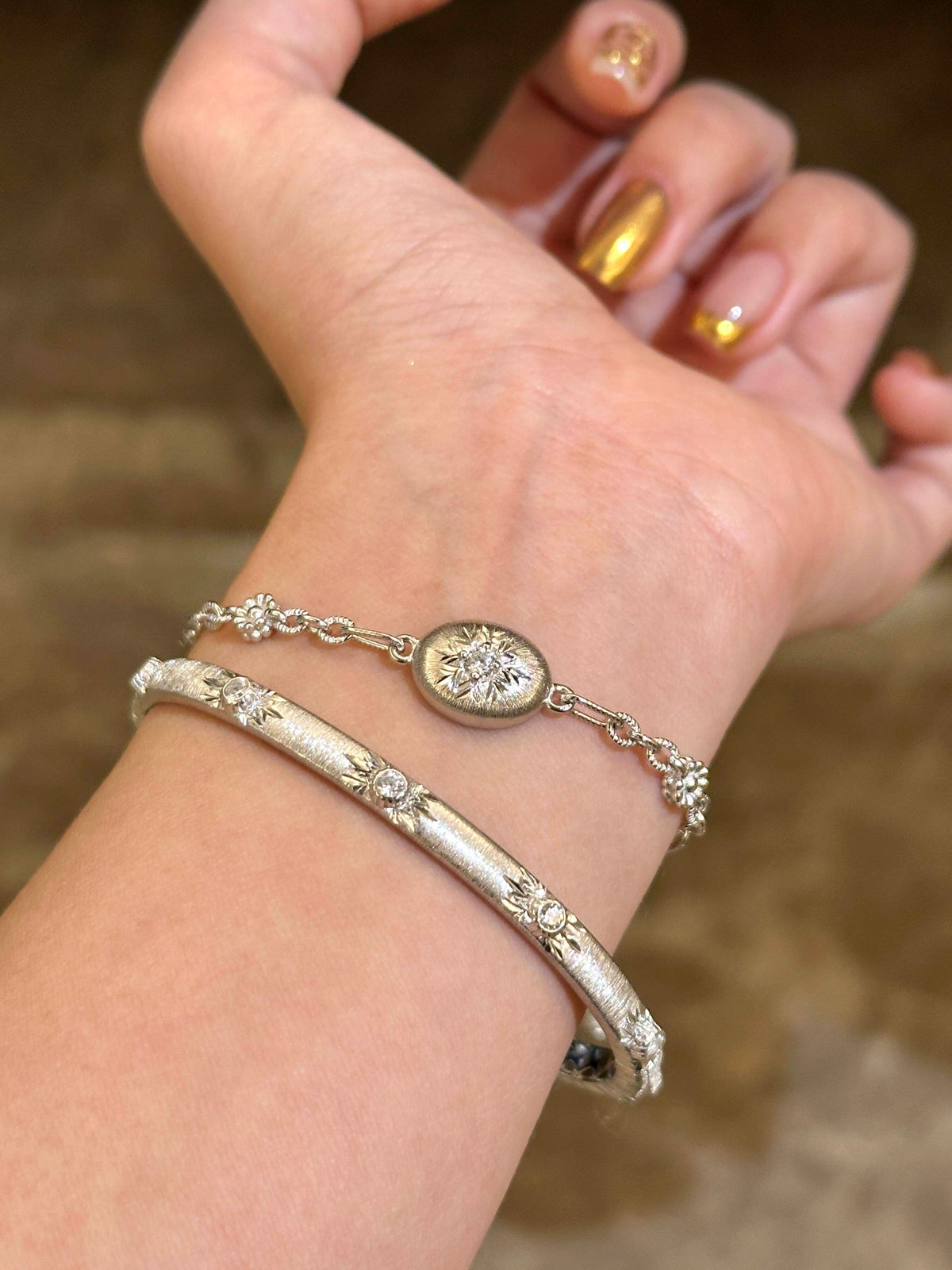 S925 Sterling Bracelets Brushed Satin Finish