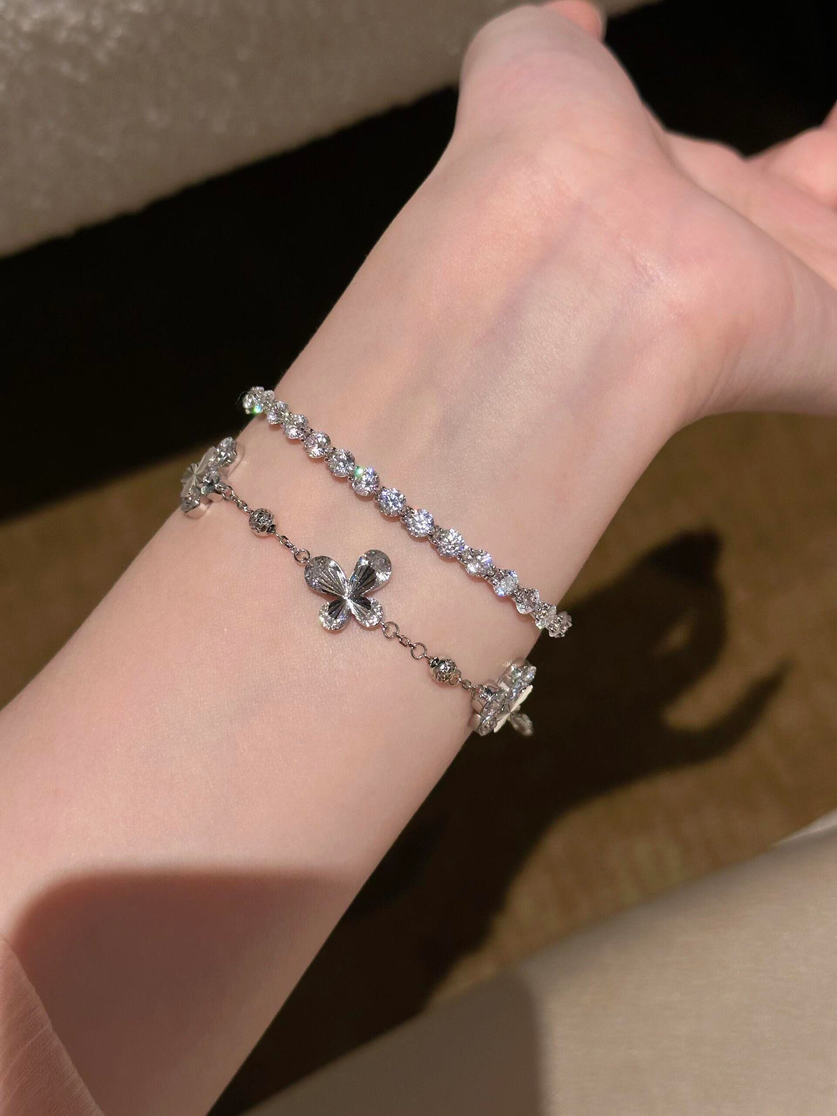 S925 Sterling Tennis Round Diamonds Bracelet