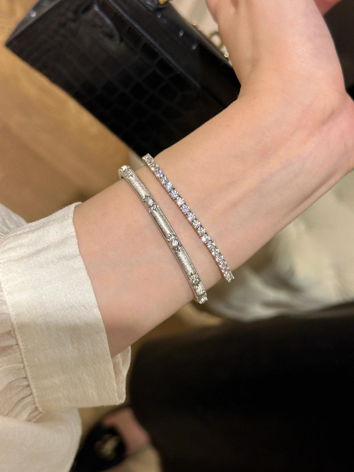 S925 Sterling Bracelets Brushed Satin Finish