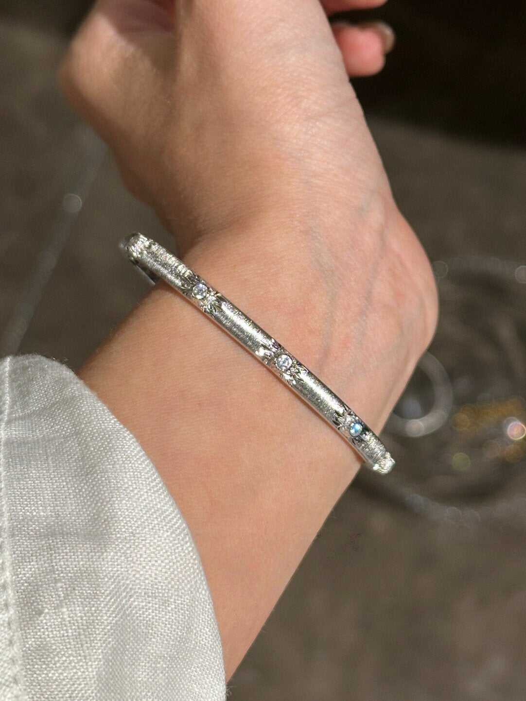 S925 Sterling Bracelets Brushed Satin Finish