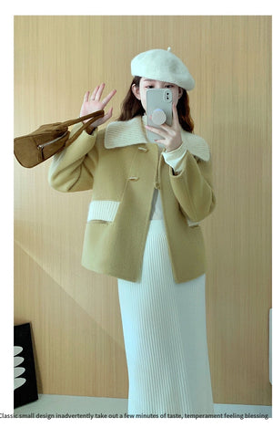 Double-Sided Wool Women Coat