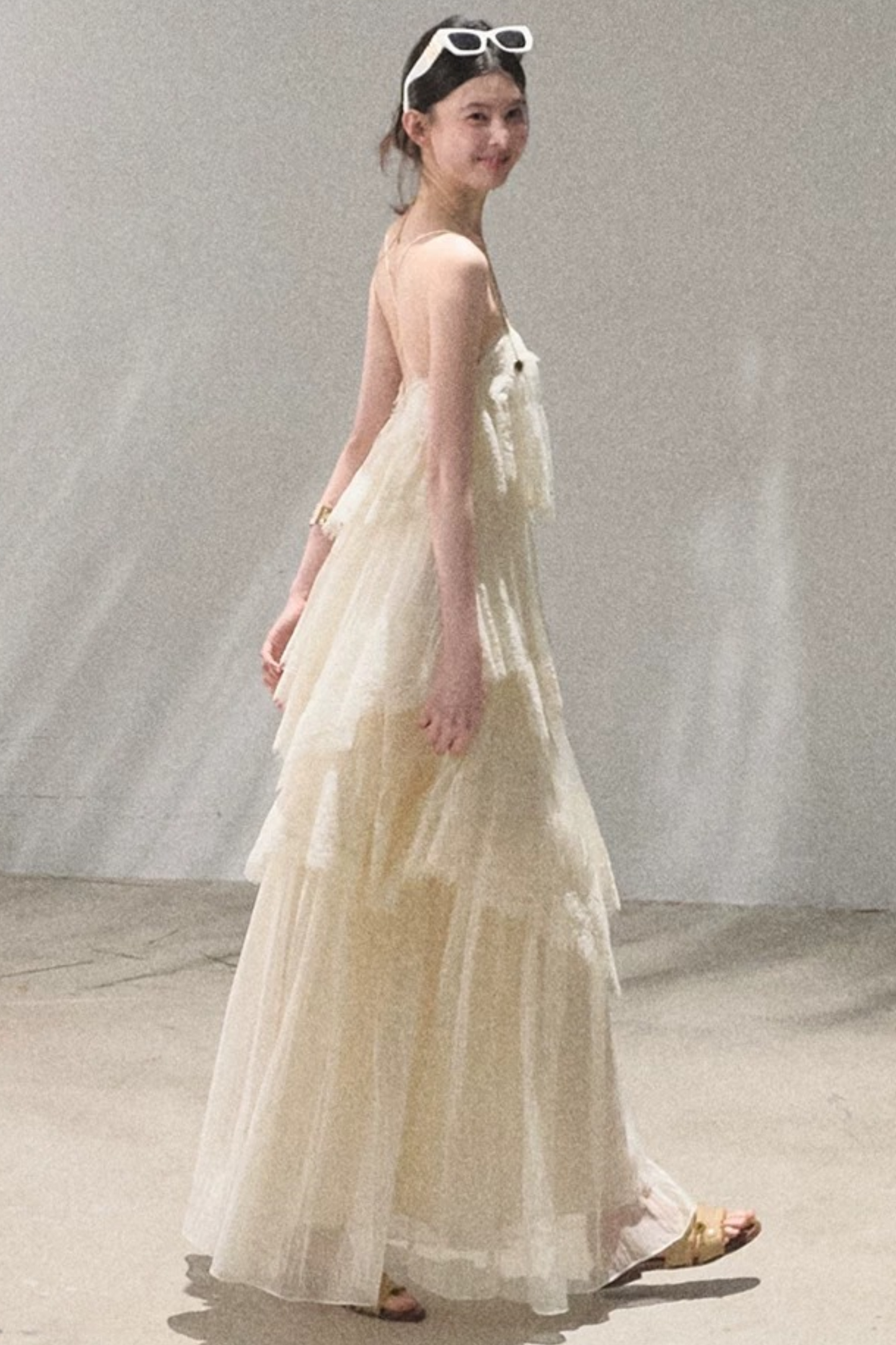 Heartbeat Lace Tiered Long Dress