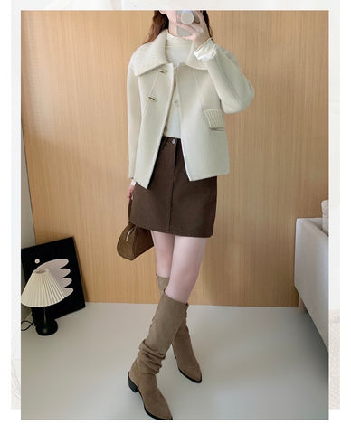 Double-Sided Wool Women Coat