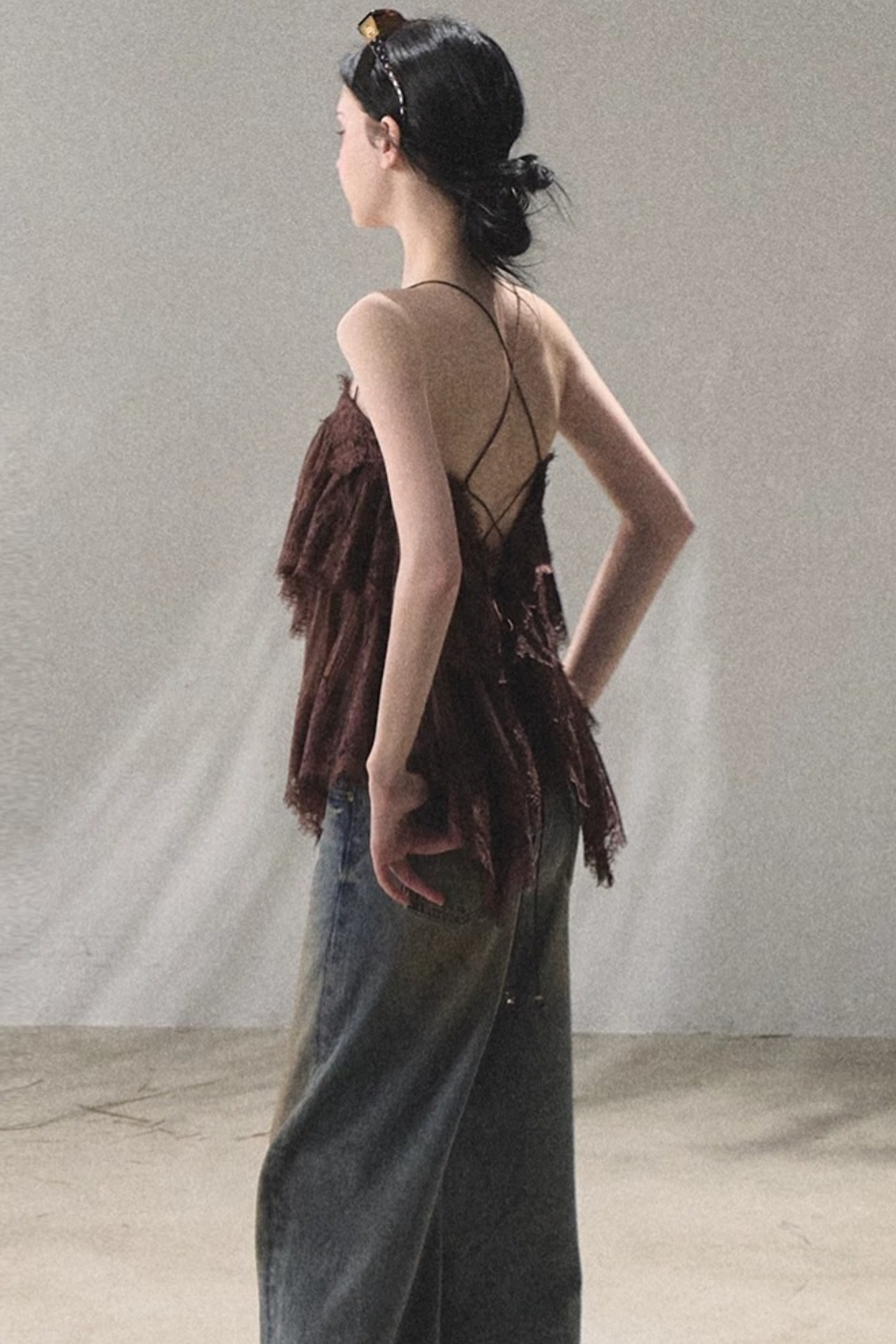 Heartbeat Lace Tiered Camisole