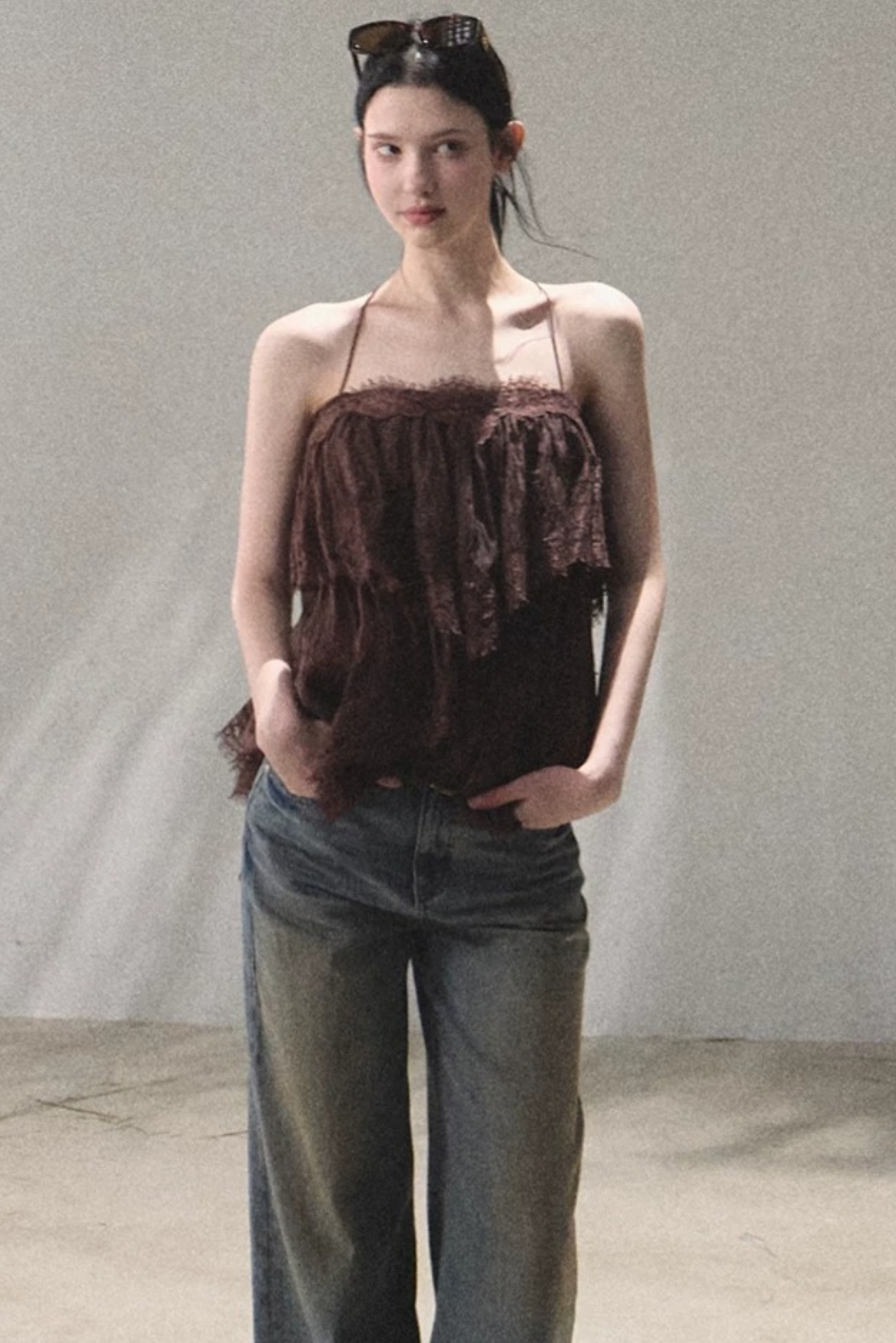 Heartbeat Lace Tiered Camisole