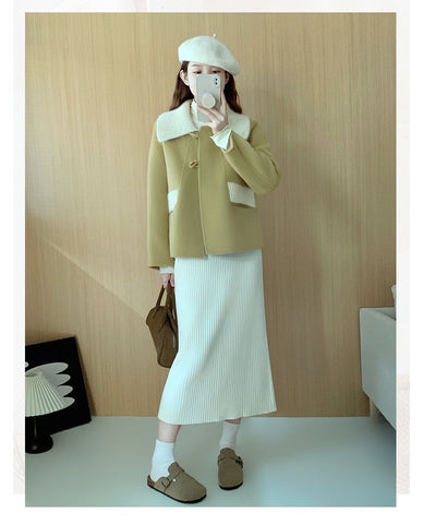 Double-Sided Wool Women Coat