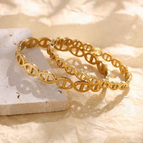 Loop 18k Gold Plated Bracelet