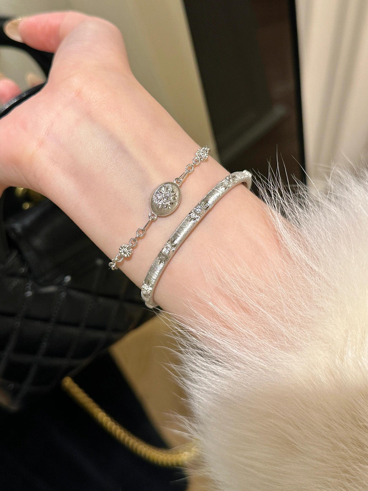 S925 Sterling Bracelets Brushed Satin Finish