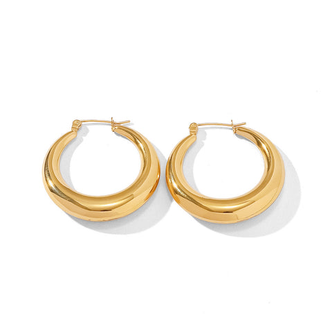 18k Gold Plated Hoop Small Earrings