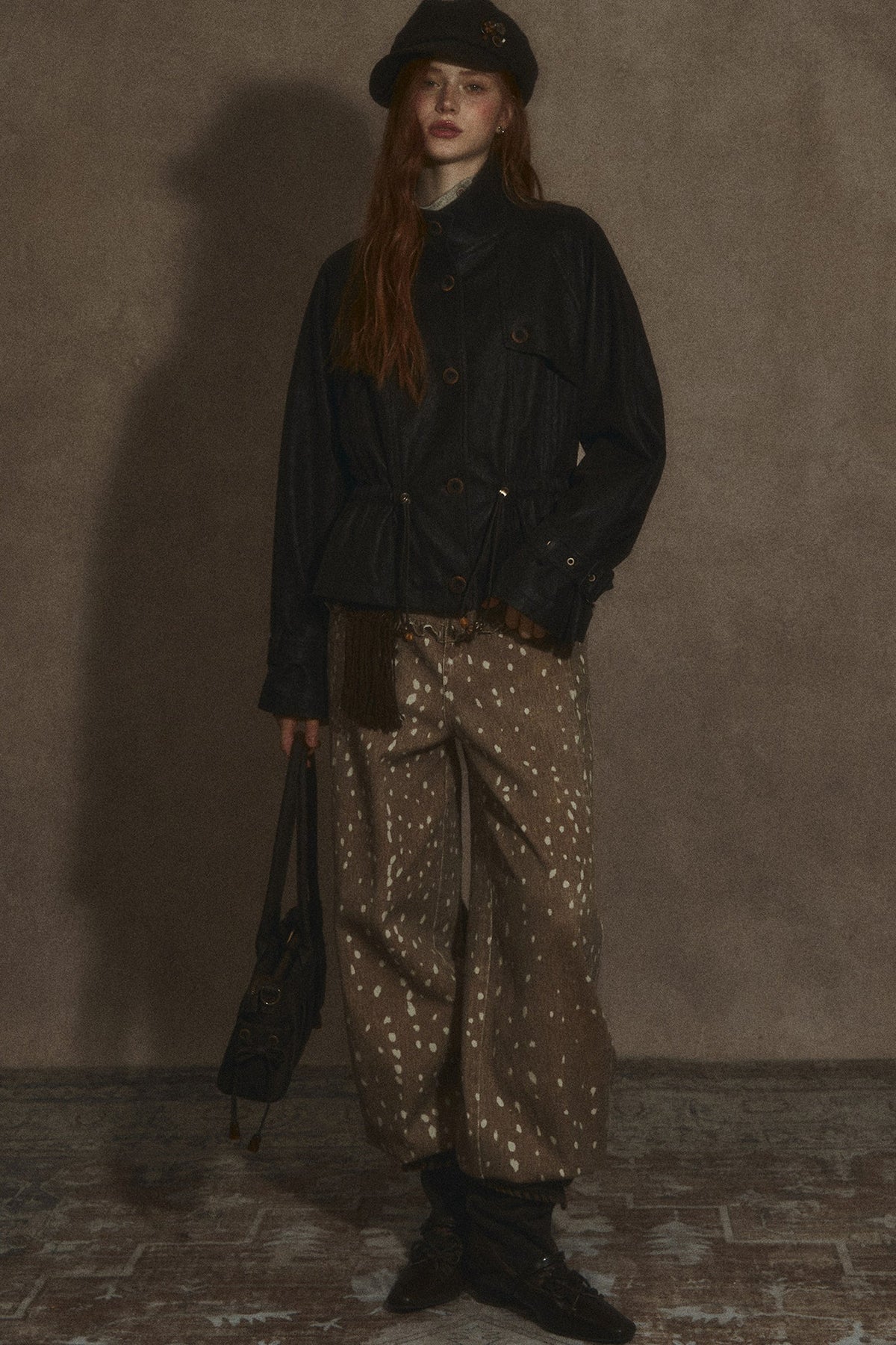 Coffee-Colored Leather Jacket