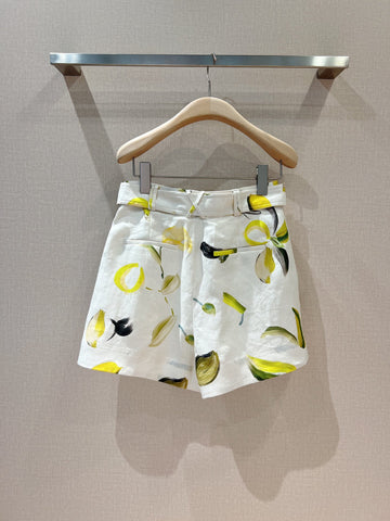 Zest Lantern Short Lemon Print