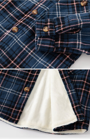 Steven Scotch Plaid Fleece Lined Shirt