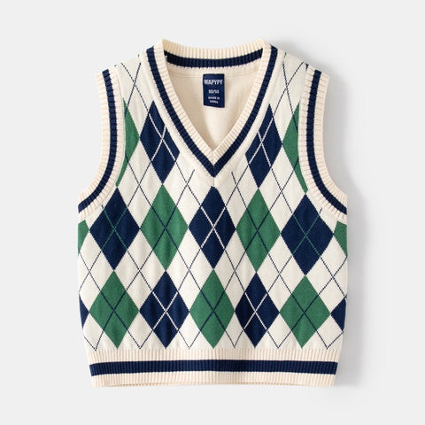 Baby Boy Cable Knit Cricket Sweater Vest