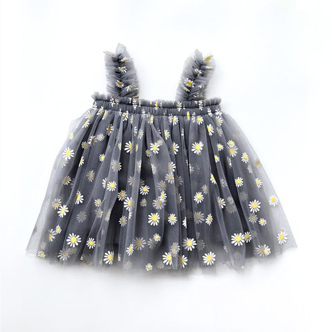 Sleeveless Fruit/Daisy Tulle Dresses