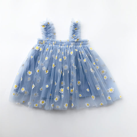 Sleeveless Fruit/Daisy Tulle Dresses